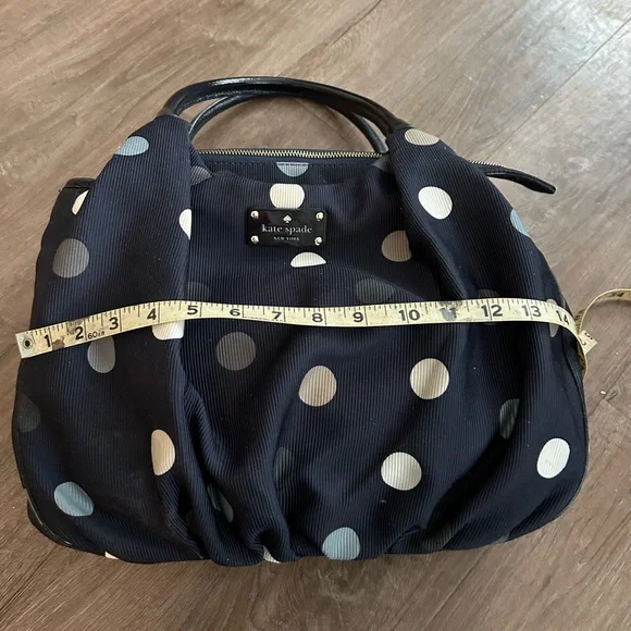 Kate Spade  EUC storybook lining Black Polka Dot Women's Bag - Picture 7 of 7